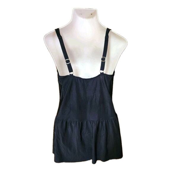 Tropical Escape Geometric Swim Dress Plus Size 20W Black One-Piece Swimsuit- New - Picture 5 of 6